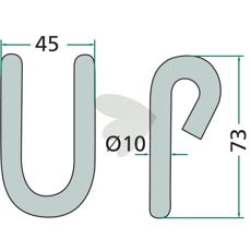 45mm Votex sjakkel, konstruert for styrke og holdbarhet.