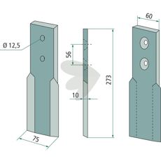 Kniv for dreneringsfres B201-221-261, M11, gir presisjon og holdbarhet.