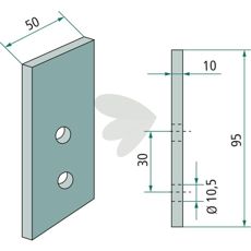 Kniv for DMR 25 dreneringsfres, gjør dreneringseffektivitet mulig.