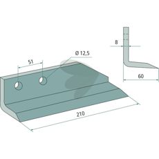 Kniv S/25 B for effektiv jordbearbeiding og slitesterke resultater.
