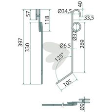 Etterharvspinne for pålitelig og jevn bearbeiding av dyrkingsjord.