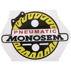 Dekal Pnu, selvklebende etikett for maskinreparasjon og identifikasjon.