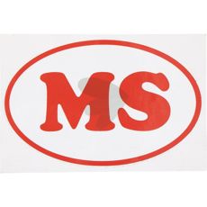 Dekal Ms 10226117, dekorativ og informativ for traktorsystem.