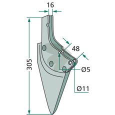 Unicorn mulchsaat såskjær for effektiv og bærekraftig såing.