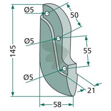 Såskjær 145mm for Reform med 5mm hull, perfekt for bruk.