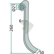 Slagkniv ET84401A for effektiv jordbearbeiding og holdbare resultater.
