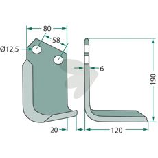 Sauerburger Jordfræserblad, optimal ytelse for jordbearbeiding og hagebruk.