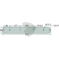 Knivholder med en tykkelse på 10 mm, perfekt for å feste kniver.