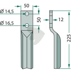 Rotorharvtann Krone c-c 50mm, perfekt for å bearbeide og forbedre jordkvaliteten.