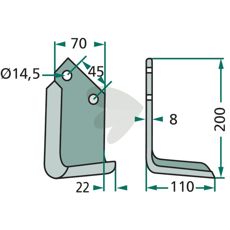 Jordfreskniv fra Maletti, utmerket for jordbearbeiding og holdbarhet.