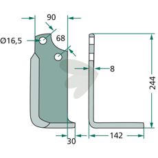 Kraftig jordfreskniv fra Maschio for optimale resultater.