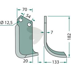 Pegoraro jordfreskniv, ideell for intensiv og holdbar jordbearbeiding.