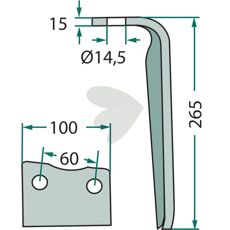 Rotorharvetann fra Howard/Kongskilde, Remac, designet for holdbar og effektiv bruk.