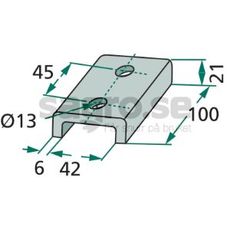 Knivbeskyttelse M10100247R, sikrer beskyttelse av dine maskiner.
