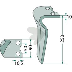 Morra rotorharvtind for spesifikke maskiner, sikrer høy ytelse.