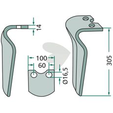 Pegoraro rotorharvtind for optimal jordbearbeiding og holdbarhet.