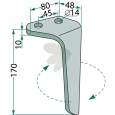 Rinieri rotorharvtind for holdbar og effektiv jordbearbeiding.