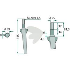 Kvalitets rotorharvtind fra Forgio, Roteritalia og Rotorland for traktor.