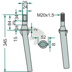 En rotorharvtind fra Pedrotti, perfekt for effektiv jordbearbeiding.