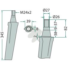 Rotorharvtind fra Vigolo og Vogel & Noot for profesjonell bruk.