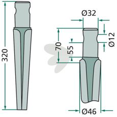 Rau og Pegoraro rotorharvtind, perfekt for tung jordbearbeiding.