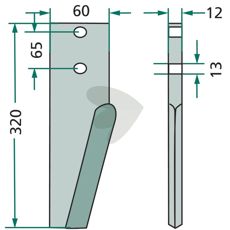Høyre og venstre rotorharvtenner, robust design for optimal ytelse.