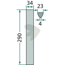 Kongskilde rotorharvtenner 34X290mm, perfekt for profesjonelle brukere.