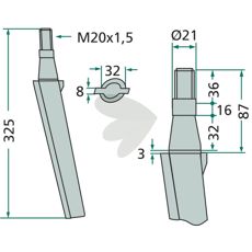 Vigolo og Remac rotorharvtenner, effektiv for jordbearbeiding.