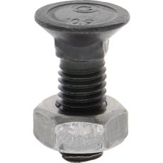 Plogskruer M10x30 med mutter, 25-pakning for sterke installasjoner.