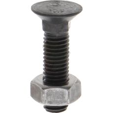 M10x40 plogskruer med mutter, 25-pakning for høy styrke.