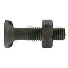 25-pakning av bolter med muttere, perfekt for ulike prosjekter innen landbruk og konstruksjon.