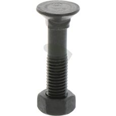 Plogskruer med mutter i 25-pakning, perfekt for jordbruk og byggeprosjekter.