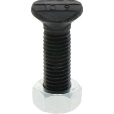 Plogskruer M12x48 med mutter i 25-pack, ideelle for jordbruk.