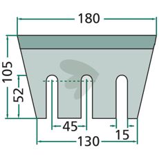 Kniv for mais 03-080742, perfekt for høsting av høykvalitets mais.