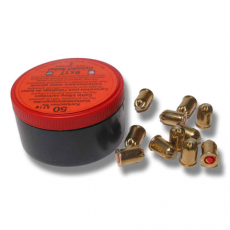 Rød slaktepatron designet for pålitelig ytelse i slakteprosessen.