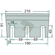Kniv for mais Z72500, ideell for effektiv høsting og høy produktivitet.
