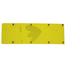 Sliteplate Midten nede, viktig del for maskinens effektivitet.