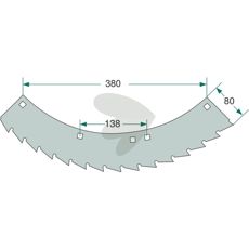 Sagkniv 67746, allsidig og effektiv for ulike maskiner.