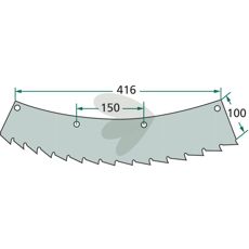 Venstrevendt sagkniv for profesjonelt og effektivt arbeid.
