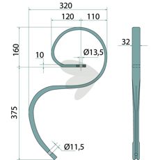 50-pack kultivatorspisser, utmerkede for storskala dyrking.
