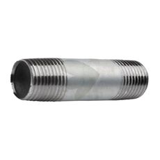 Rørnippel 3/4" x 180mm, optimal for forbindelser i rørsystemer med lang rekkevidde.
