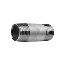 Rørnippel med diameter 1" og lengde 80mm, utmerket for rørsystemer.