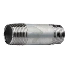 Rørnippel 1 1/2" x 200mm, perfekt for fleksible rørledninger.