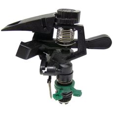 Delkrets sprinklersystem for effektiv vanning av mellomstore områder.