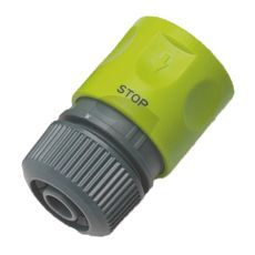 Innovativ slangekobling med vannstopp for effektiv bruk.