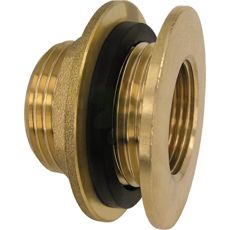 Regntønne i messing, holdbar og effektiv for regnvannsoppsamling.