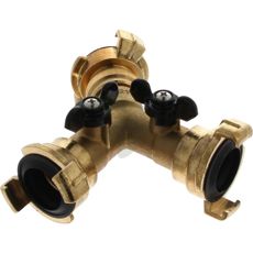 3-veis fordeler med kuleventil, ideell for kontroll av vannstrøm.