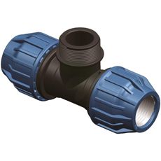 T-rørskobling 25mm, 1" for stabil og holdbar rørsammenkobling.