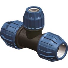 Reduserende T-rørkobling 32 x 25 x 32, fleksibel for bruk i rørsystem.