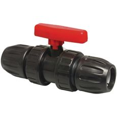 Holdbar kuleventil 40mm for effektiv flytkontroll.